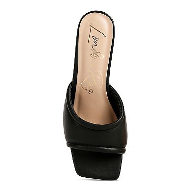London Rag Celine Women's Heeled Slide Sandals