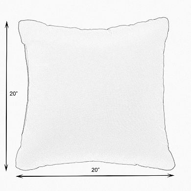 Sorra Home Outdoor/Indoor Knife Edge Pillow 2-piece Set - 20 x 20