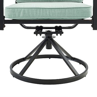 Crosley Kaplan Outdoor Bistro Patio Chair & End Table 3-piece Set