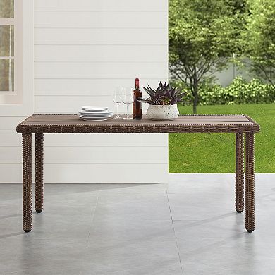 Crosley Bradenton Outdoor Wicker Dining Table