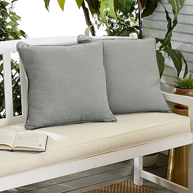 Sorra Home Indoor Outdoor 22 in. x 22 in. Corded Pillows 2-Piece Set