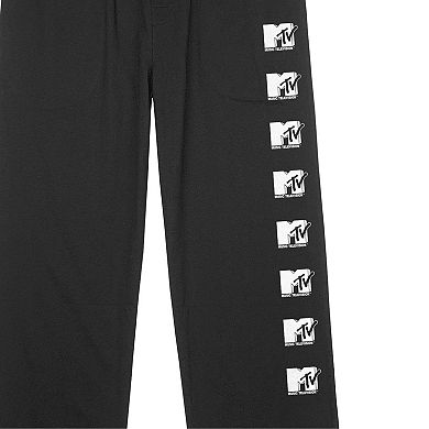 Men's MTV Repeat Vertical Logo Pajama Pants