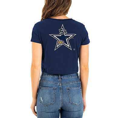 Women's New Era Navy Dallas Cowboys Historic Champs T-Shirt