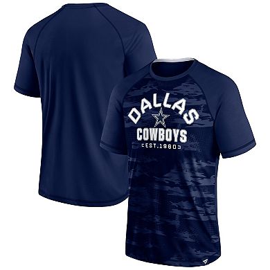 Men's Fanatics Branded Navy Dallas Cowboys Hail Mary Raglan T-Shirt