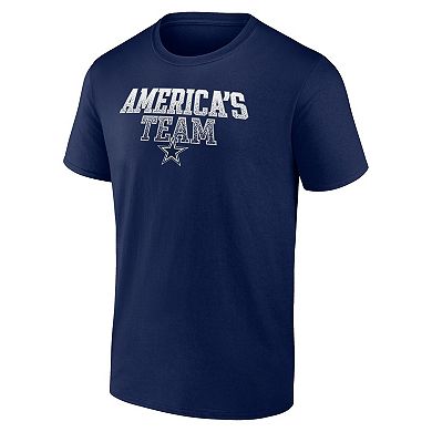 Men's Fanatics Branded Navy Dallas Cowboys Heavy Hitter T-Shirt