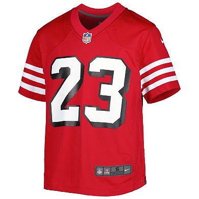 Youth Nike Christian McCaffrey Scarlet San Francisco 49ers Game Jersey