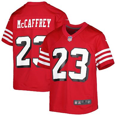 Youth Nike Christian McCaffrey Scarlet San Francisco 49ers Game Jersey