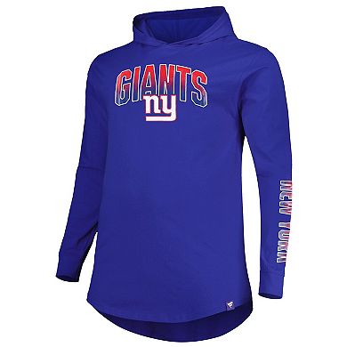 Men's Fanatics Branded Royal New York Giants Big & Tall Front Runner Pullover Hoodie