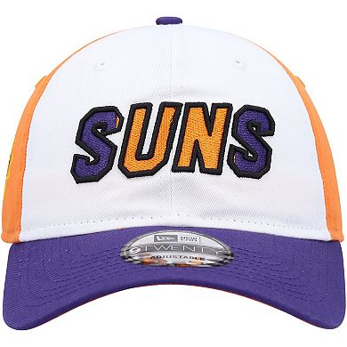 Men's New Era  White/Purple Phoenix Suns Back Half 9TWENTY Adjustable Hat