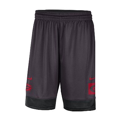 Men's Nike Charcoal Georgia Bulldogs Performance Fast Break Shorts