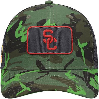Men's Nike  Camo/Black USC Trojans Classic99 Veterans Day Trucker Snapback Hat