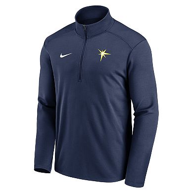Men's Nike Navy Tampa Bay Rays Agility Pacer Performance Half-Zip Top