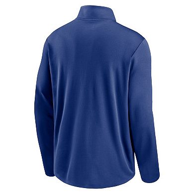 Men's Nike Royal Chicago Cubs Agility Pacer Lightweight Performance Half-Zip Top