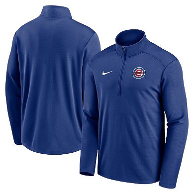 Men's Nike Royal Chicago Cubs Agility Pacer Lightweight Performance Half-Zip Top