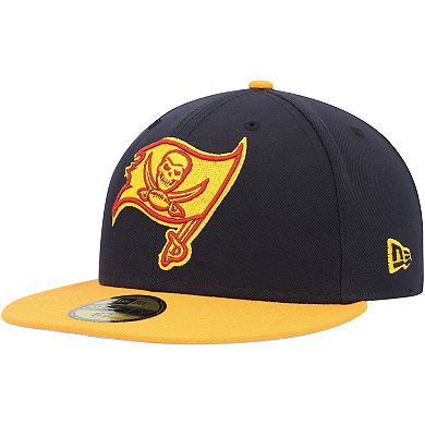 Men's New Era Navy/Gold Tampa Bay Buccaneers 30 Seasons 59FIFTY Fitted Hat