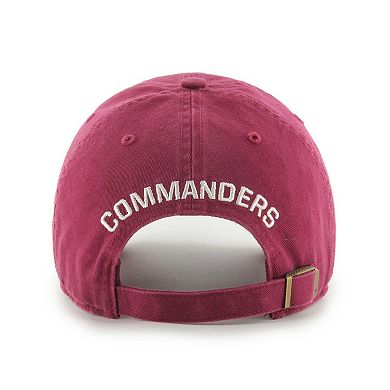 Women's '47 Burgundy Washington Commanders Finley Clean Up Adjustable Hat