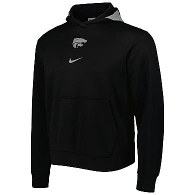 Men's Nike Black Kansas State Wildcats Spotlight Performance Pullover Hoodie