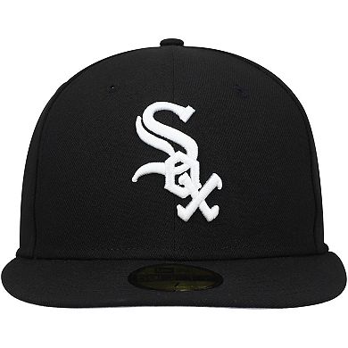 Men's New Era Black Chicago White Sox Authentic Collection Replica 59FIFTY Fitted Hat