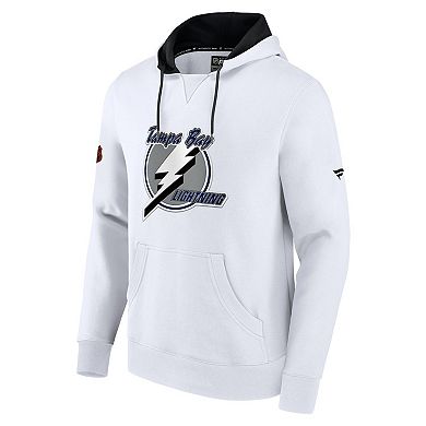 Men's Fanatics Branded White Tampa Bay Lightning Special Edition 2.0 Team Logo Pullover Hoodie