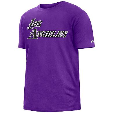 Men's New Era Purple Los Angeles Lakers 2022/23 City Edition Big & Tall T-Shirt