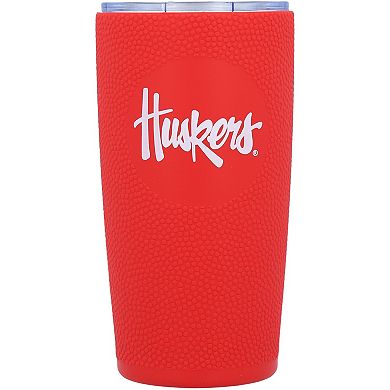 Nebraska Huskers 20oz. Stainless Steel with Silicone Wrap Tumbler