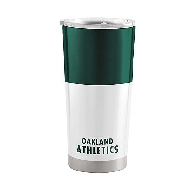 Oakland Athletics 20oz. Colorblock Stainless Steel Tumbler