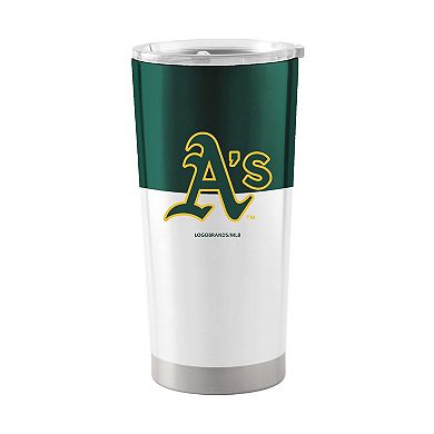 Oakland Athletics 20oz. Colorblock Stainless Steel Tumbler