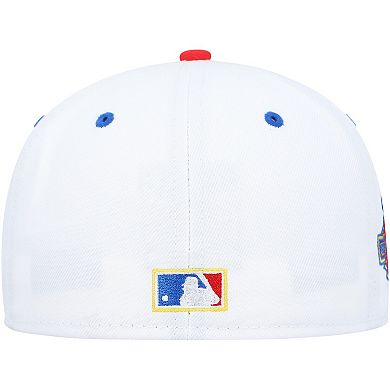 Men's New Era White/Royal New York Yankees 100th Anniversary Cherry Lolli 59FIFTY Fitted Hat