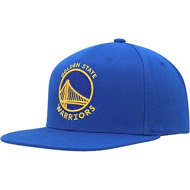 Men's Mitchell & Ness Royal Golden State Warriors Side Core 2.0 Snapback Hat