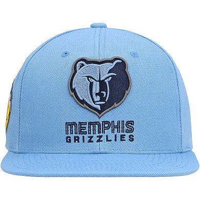 Men's Mitchell & Ness Light Blue Memphis Grizzlies Side Core 2.0 Snapback Hat