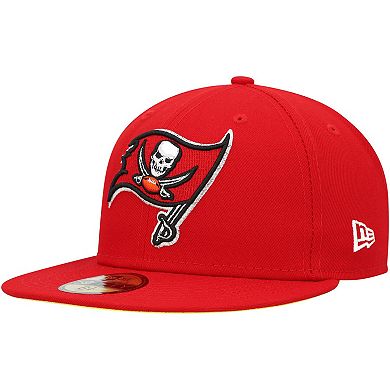 Men's New Era Scarlet Tampa Bay Buccaneers Super Bowl XXXVII Citrus Pop 59FIFTY Fitted Hat