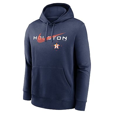 Men's Nike Navy Houston Astros Swoosh NeighborHOOD Pullover Hoodie