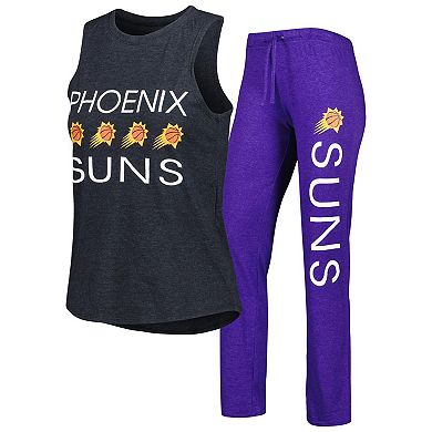 Women's Concepts Sport Purple/Black Phoenix Suns Team Tank Top & Pants Sleep Set