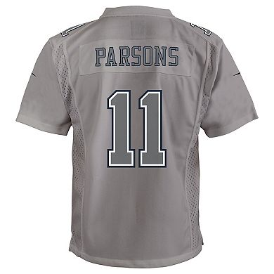 Youth Nike Micah Parsons Gray Dallas Cowboys Atmosphere Game Jersey