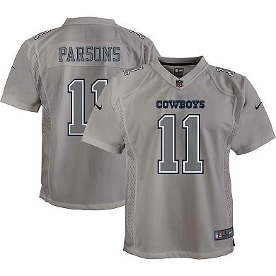 Youth Nike Micah Parsons Gray Dallas Cowboys Atmosphere Game Jersey
