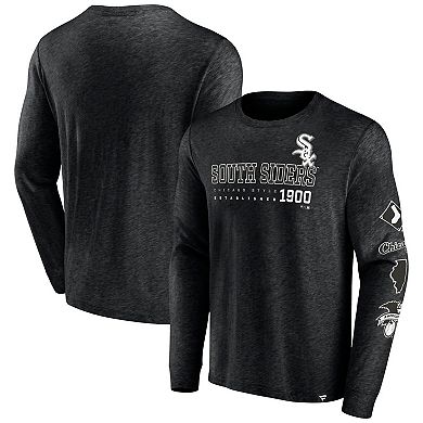 Men's Fanatics Branded Black Chicago White Sox High Whip Pitcher Long Sleeve T-Shirt