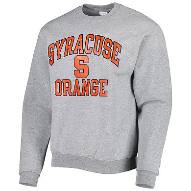 Men's Champion Heather Gray Syracuse Orange High Motor Pullover Sweatshirt