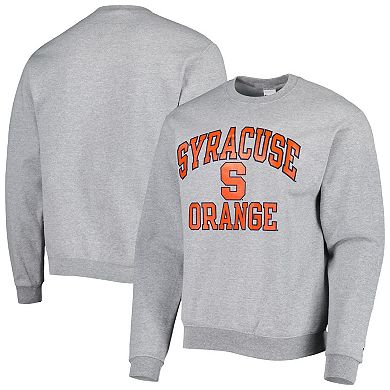 Men's Champion Heather Gray Syracuse Orange High Motor Pullover Sweatshirt