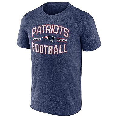 Men's Fanatics Branded Heathered Navy New England Patriots Want To Play T-Shirt