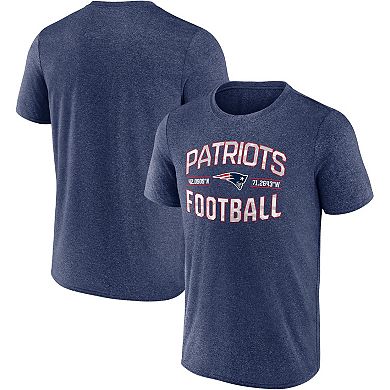 Men's Fanatics Branded Heathered Navy New England Patriots Want To Play T-Shirt