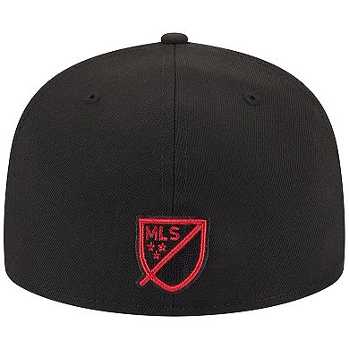 Men's New Era Black Atlanta United FC Patch 59FIFTY Fitted Hat