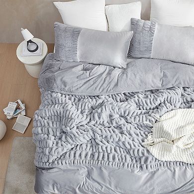 Sorry Not Sorry Again - Coma Inducer® Oversized Comforter - Cloud Gray