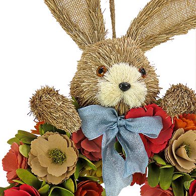 National Tree Company Bunny Artificial Flower Wreath