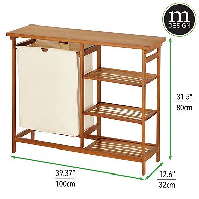 mDesign Freestanding Laundry Furniture Storage & Hamper
