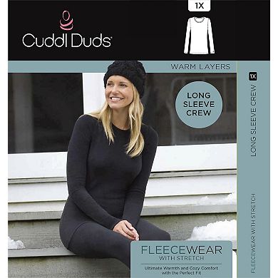 Women's Cuddl Duds® Fleecewear With Stretch Long Sleeve Crew Top
