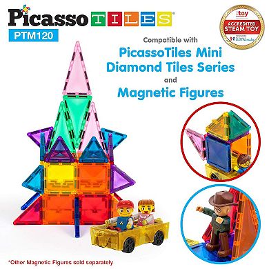 120pc Mini Diamond Series Magnetic Tiles Set