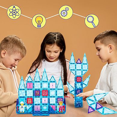 71 Piece Mini Diamond Winter Ice Theme Magnetic Building Block Set