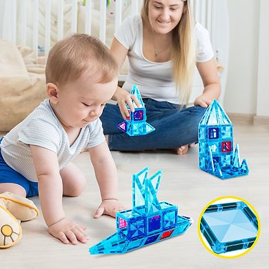 71 Piece Mini Diamond Winter Ice Theme Magnetic Building Block Set