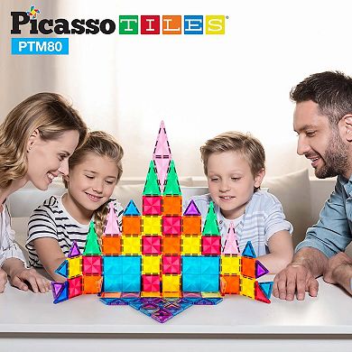 80 Piece Mini Diamond Series Magnetic Building Block Set