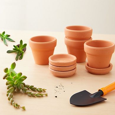 80 Pack 2 Inch Terracotta Saucers For Plant Pots, Plates For Indoor And Outdoor Planter
